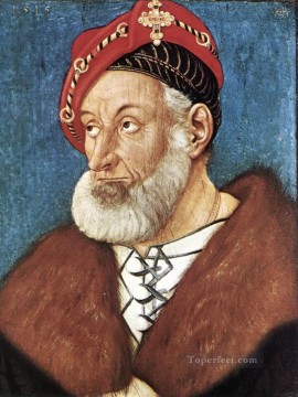  con Lienzo - El conde Cristóbal I de Baden, pintor renacentista Hans Baldung